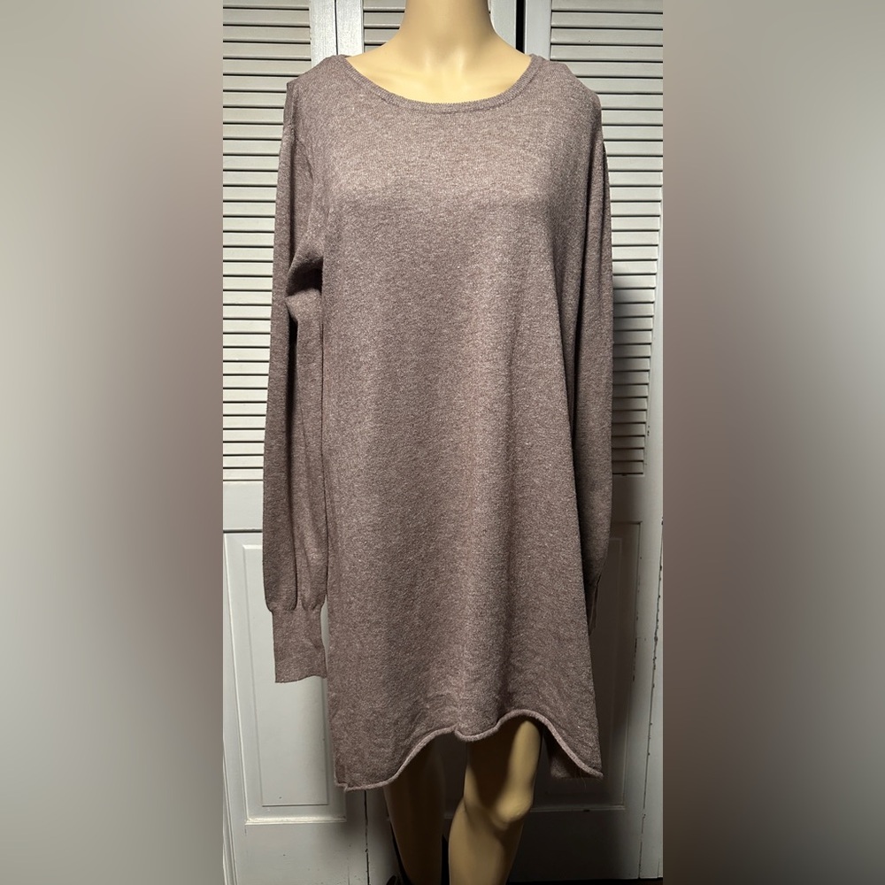 NWT Tempo Paris Vicose Sweater Dress Light Purple Asymmetrical M/L